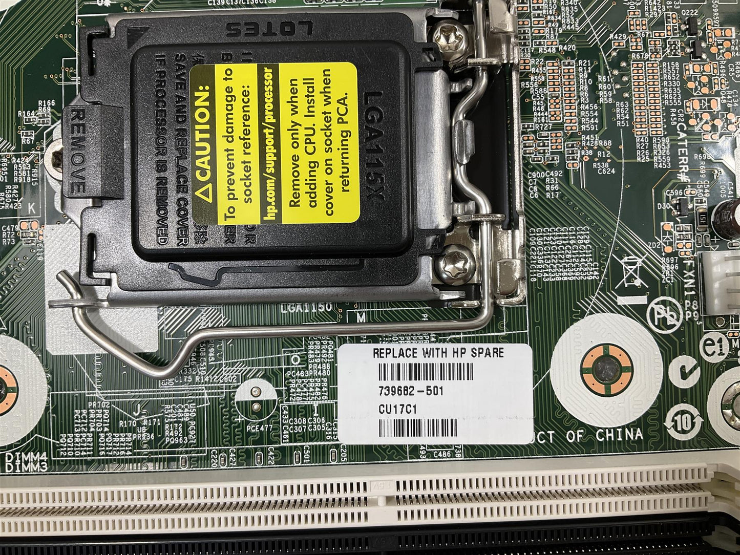 HP ProDesk 600 G1 739682-501 001 601 Intel LGA 1150 Socket CPU Motherboard New