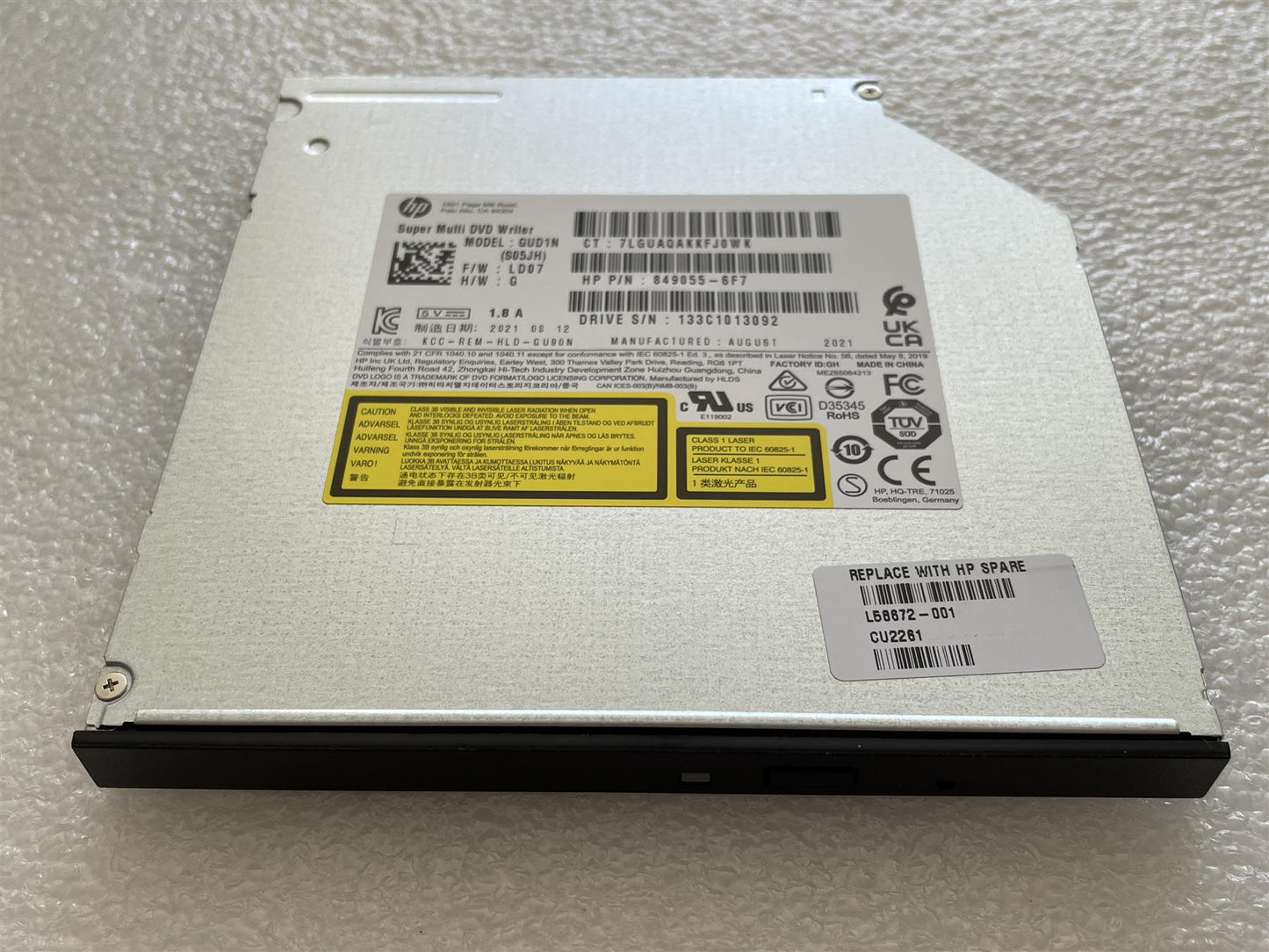 For HP Z6 G4 L58672-001 GUD1N DVD RW CD Drive Writer Burner Player Rom NEW