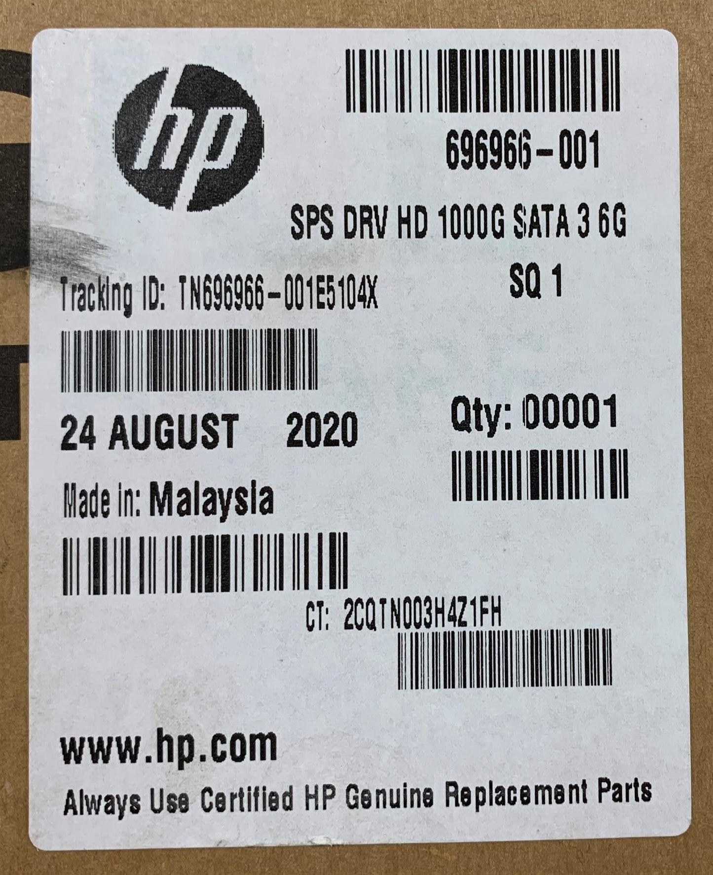 A102 HP Elitebook 840 G2 696966-001 WD1000DHTZ 1TB SATA 10,000 RPM HDD Genuine NEW