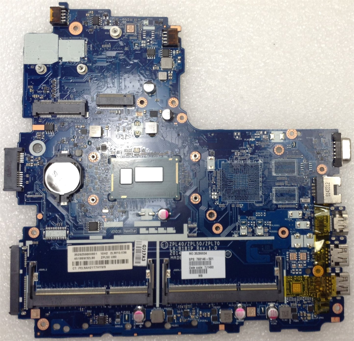 HP ProBook 450 G2 Laptop Intel i5-4210U UMA CPU Motherboard 768146-501 001 601
