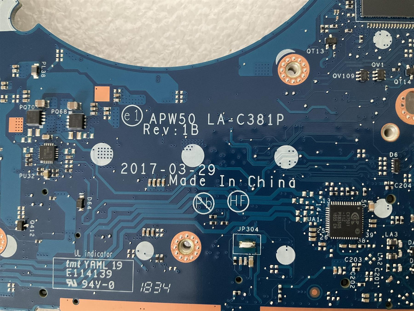 for HP ZBook 15 G3 Laptop 848221-601 001 Intel Core i7-6820HQ Motherboard NEW