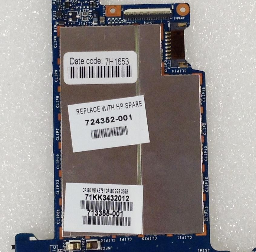 Hp 900 1000 724351-001 MotherBoard Intel Atom z2760 2 GB RAM 32GB storage flash NEW