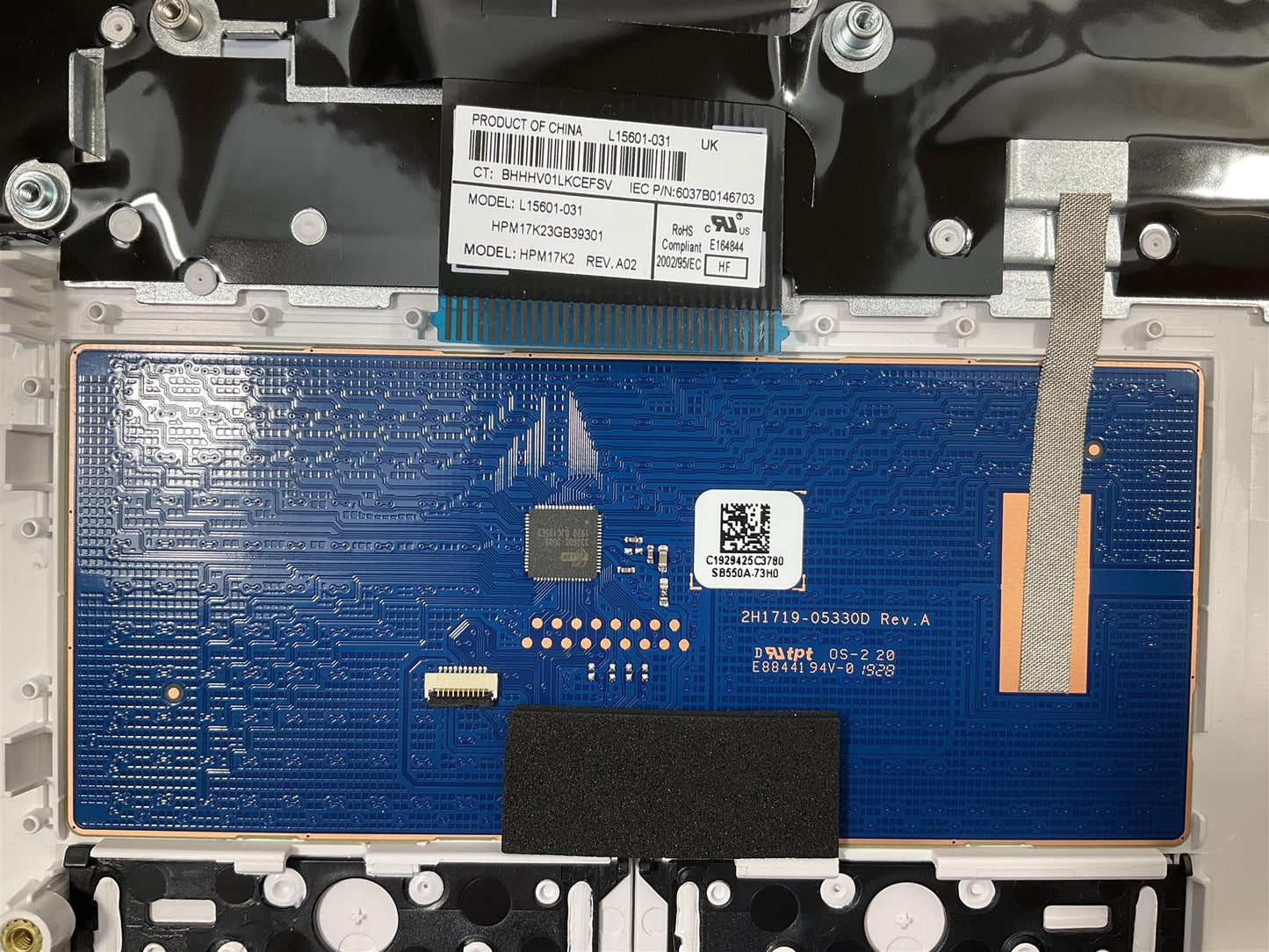 HP 14-CK 14-CM 14-DG 14Z-CM 14-CM 14G-CX 14Q-CY L49183-031 L48211-031 UK Englsih Palmrest Keyboard