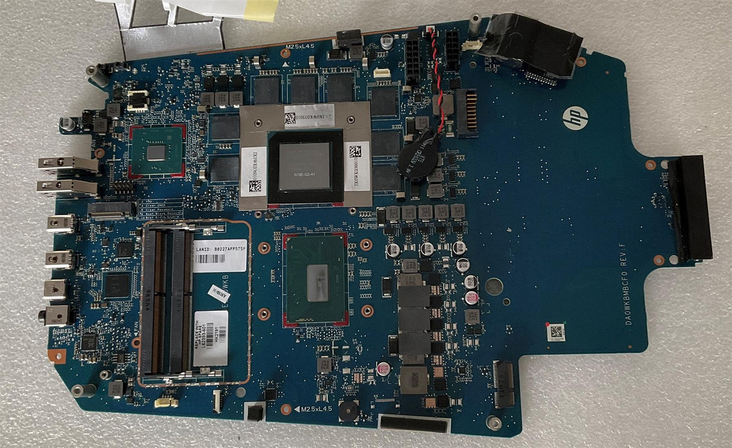 HP VR Backpack G2 L62393-601 Intel Core i7-8850H DSC Motherboard N18E-G3-A1 NEW