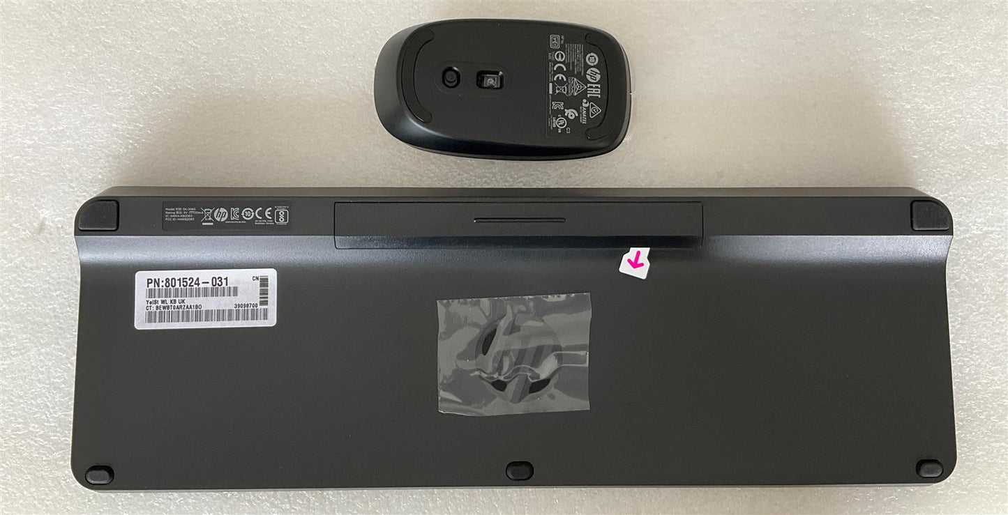 HP Yellowstone Vesuvius N9K63AV#ABU 801524-031 SK-2063 SM-2063 USB Wireless UK English Keyboard