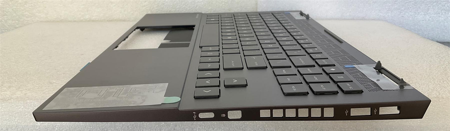 for HP Omen 15Z-EN 15-EN M09322-B31 M00667-B31 M09322-001 M00667-001 US International English Keyboard Palmrest Top Case Cover 4-zone lighting backlit back lit back lighting Brand NEW