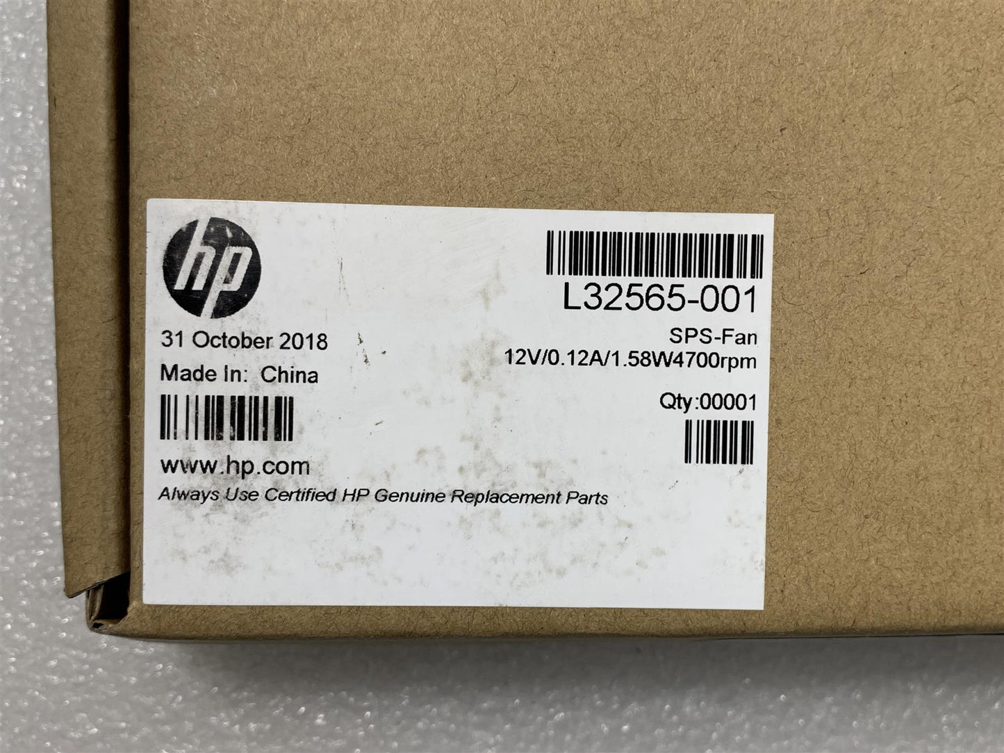 HP Power Bank Charging Module L32565-001 12V 4700 RPM Fan Cooler Cooling Genuine