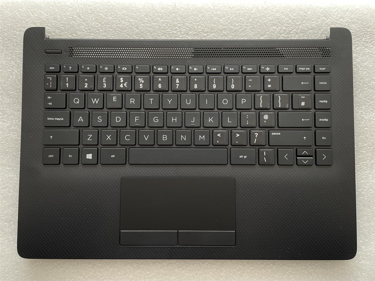 for HP 14-CM 14-CK Laptop L48769-031 L48210-031 UK English Keyboard Palmrest with Stickers