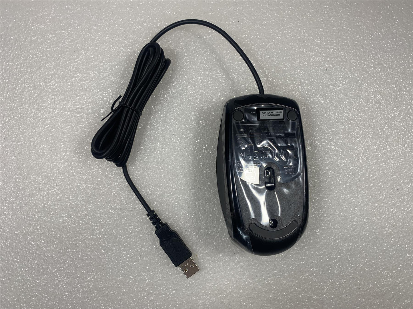 HP 697738-001 Black USB Wired Mouse MODGUO FCYRV0AHD490RR Genuine Original NEW