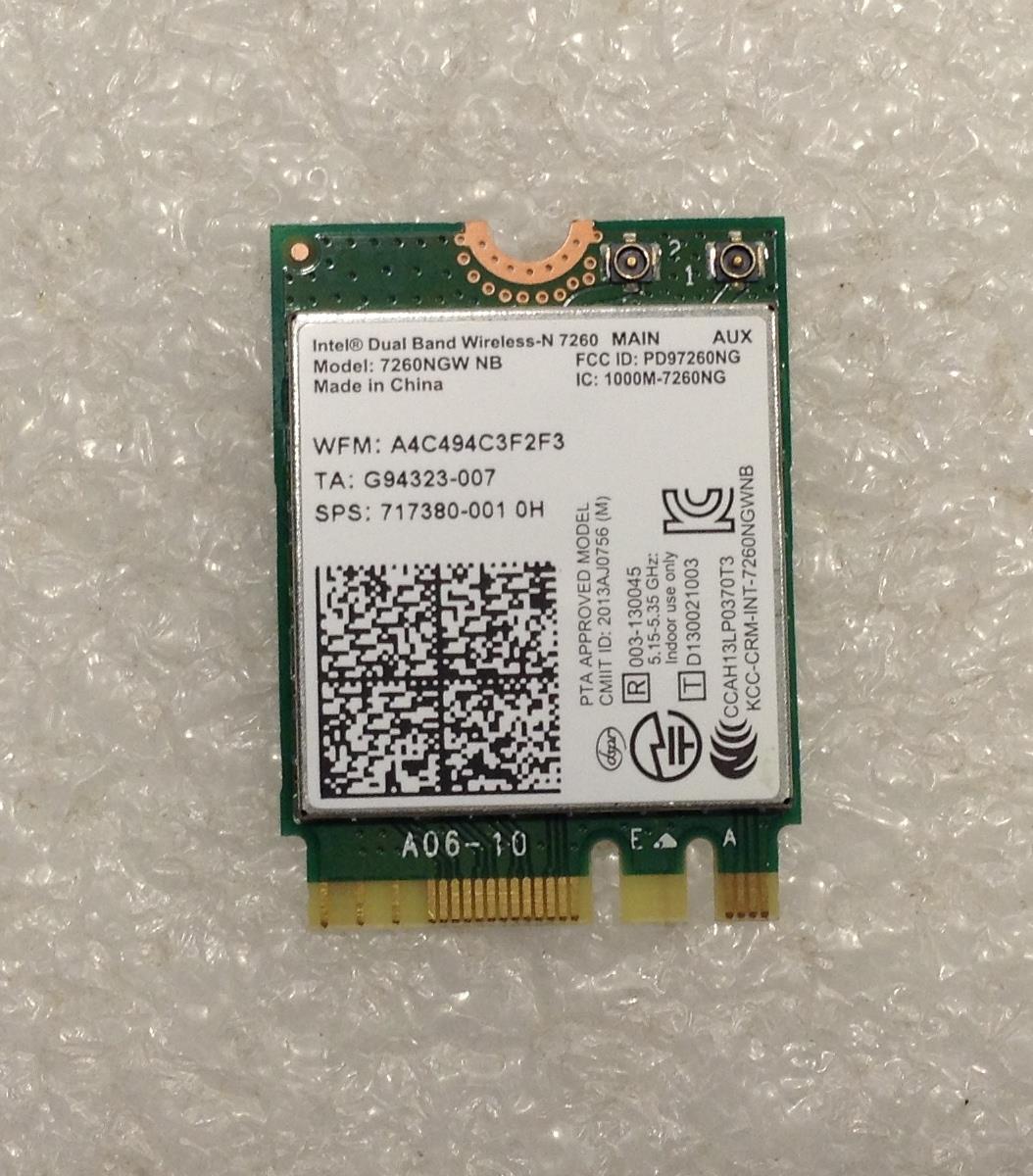 HP Dual Band Wireless 717379-001 + 717380-001 005 Intel 7260NGW Bluetooth WLAN Card NEW
