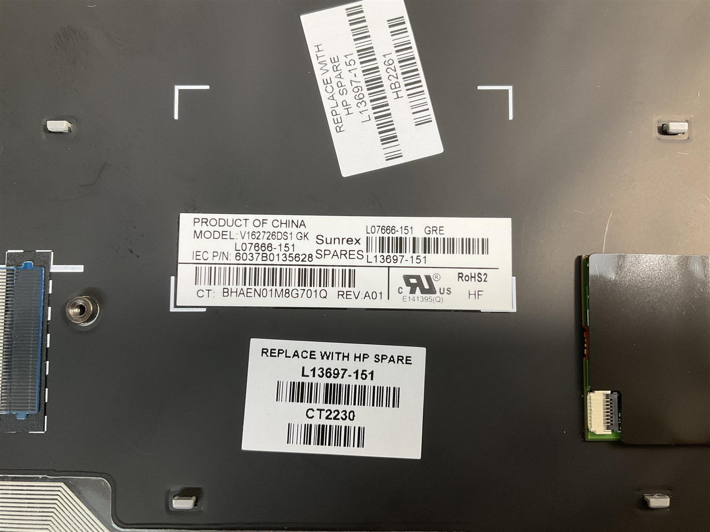 HP Elitebook 730 735 830 835 G5 G6 L13697-151 Greek Greece Backlight Keyboard