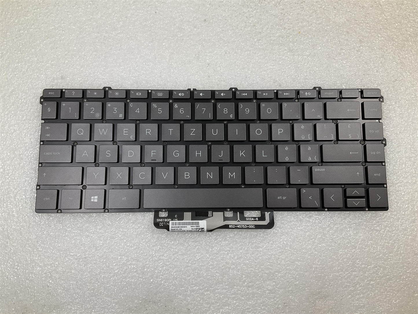 For HP SPECTRE X360 13-AW L77431-BG1 L73748-BG1 SWISS Switzerland Keyboard NEW