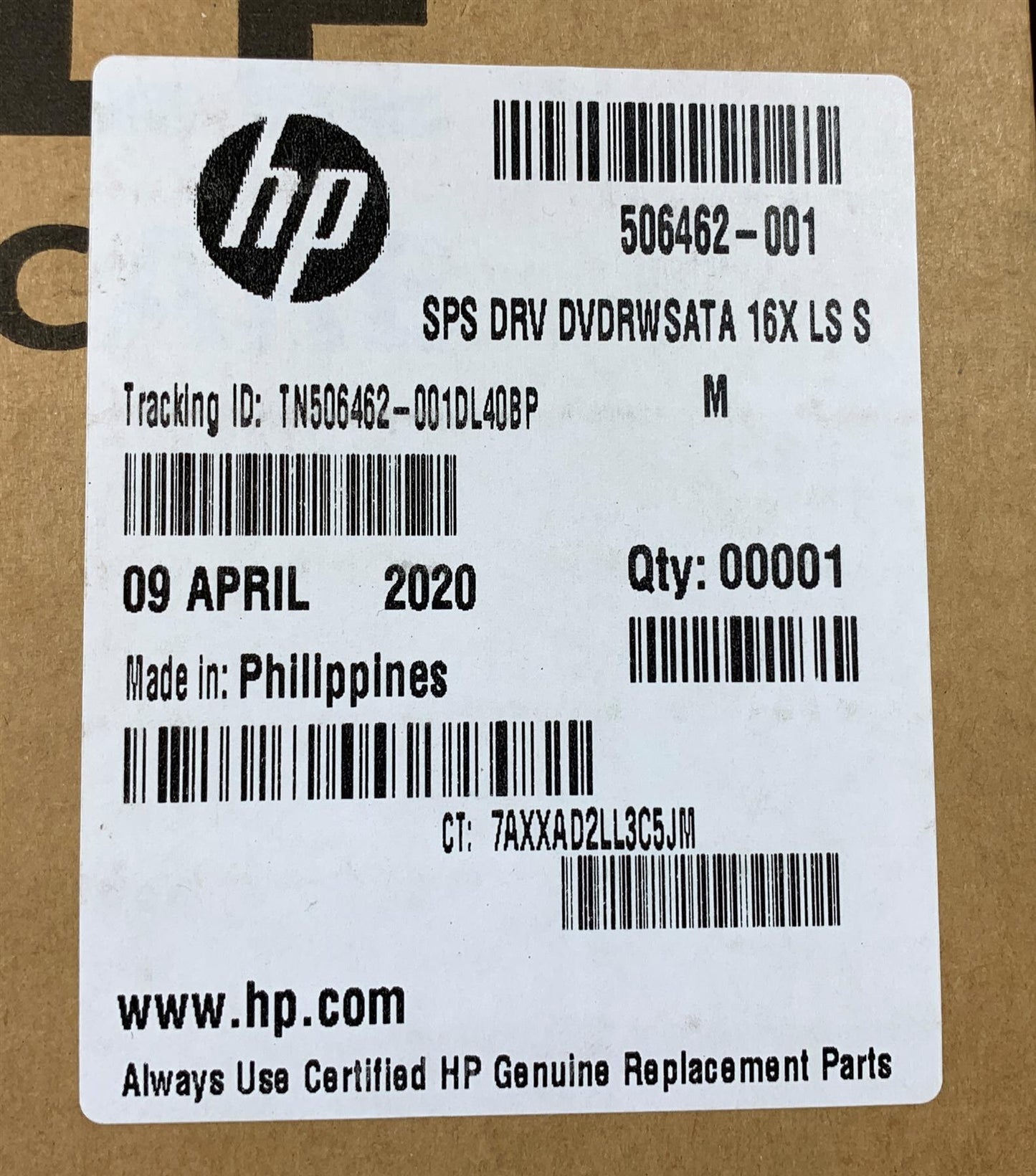 HP 506462-001 SATA DVD RW Super Multi Optical Drive 16X speed SH-216 Genuine NEW