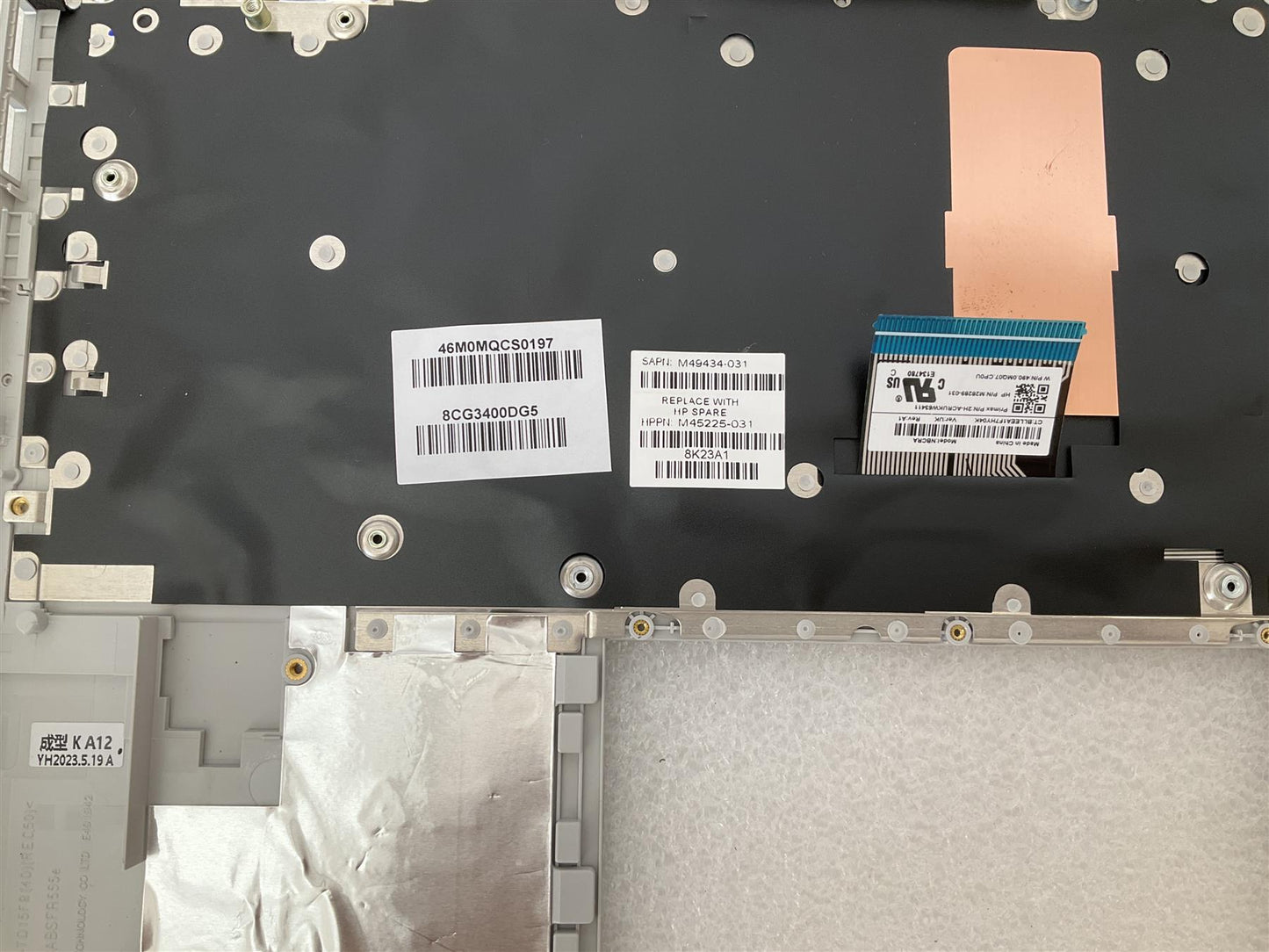 HP Pavilion x360 14-DY M49434-031 M45225-031 UK English Keyboard Palmrest NEW