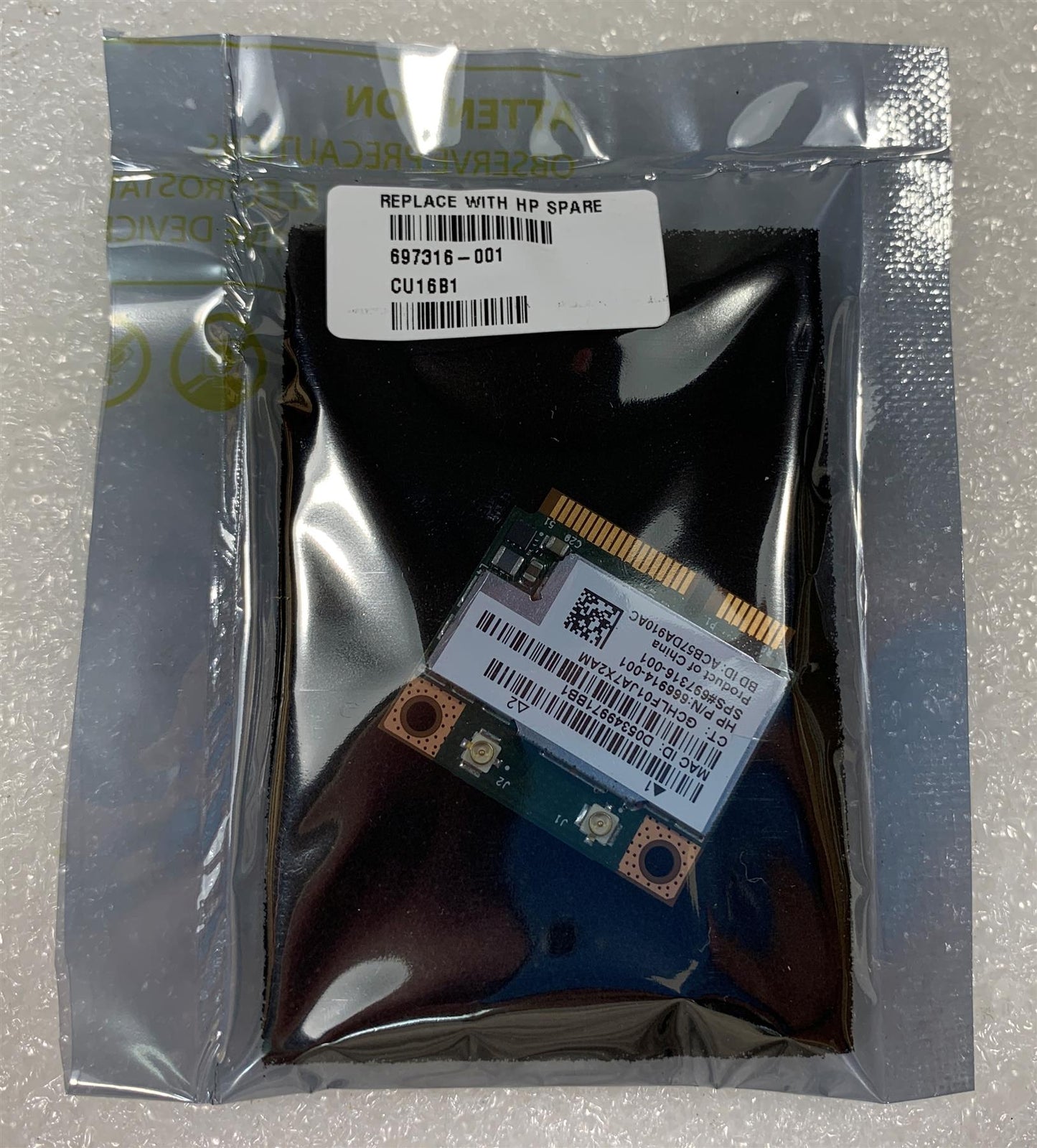 HP 697316-001 WLAN Bluetooth 4.0 Card Broadcom BCM943228HMB 666914-001 NEW