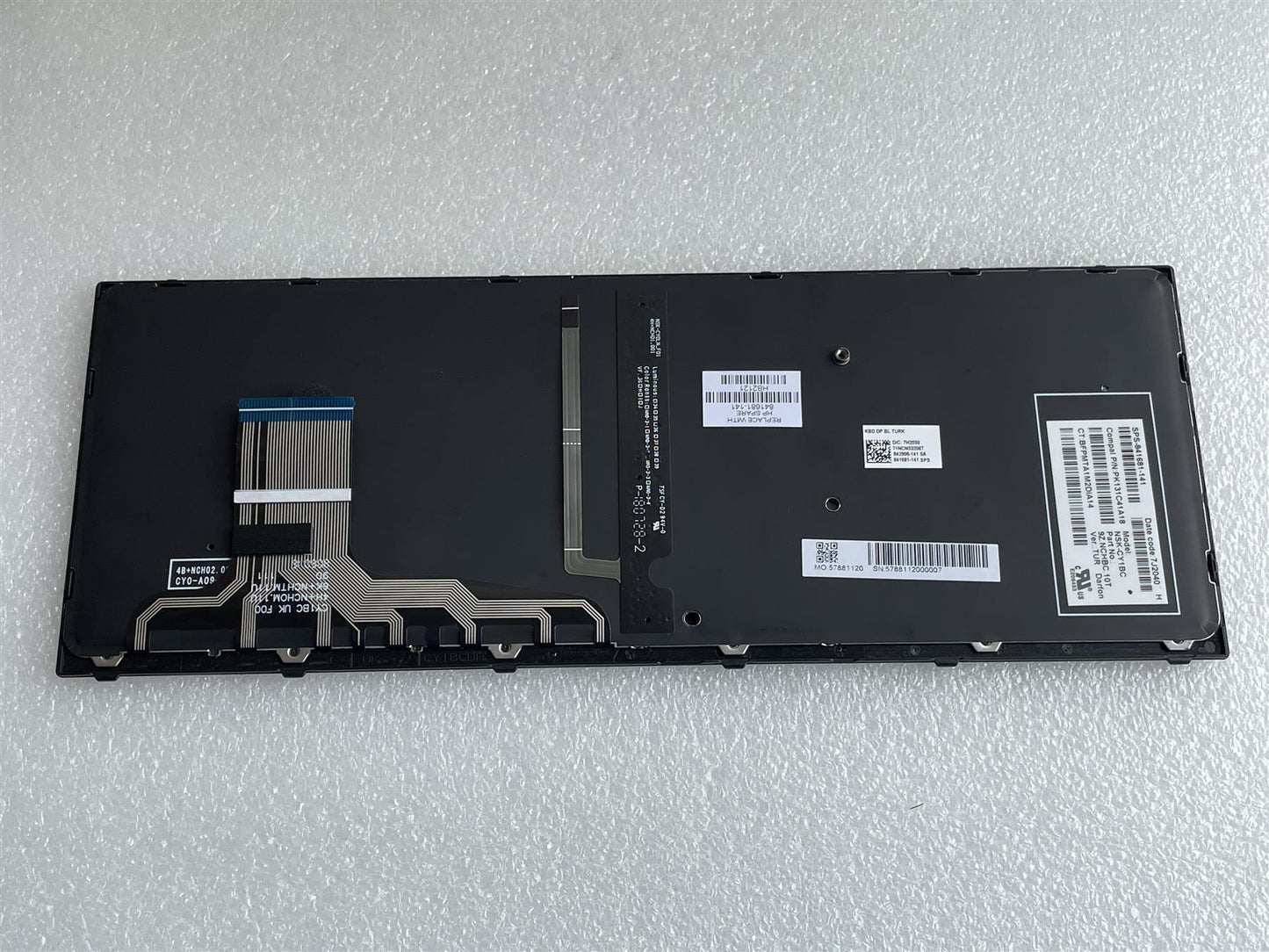 For HP ZBook Studio G3 841681-141 Keyboard Turkish Genuine Original NEW