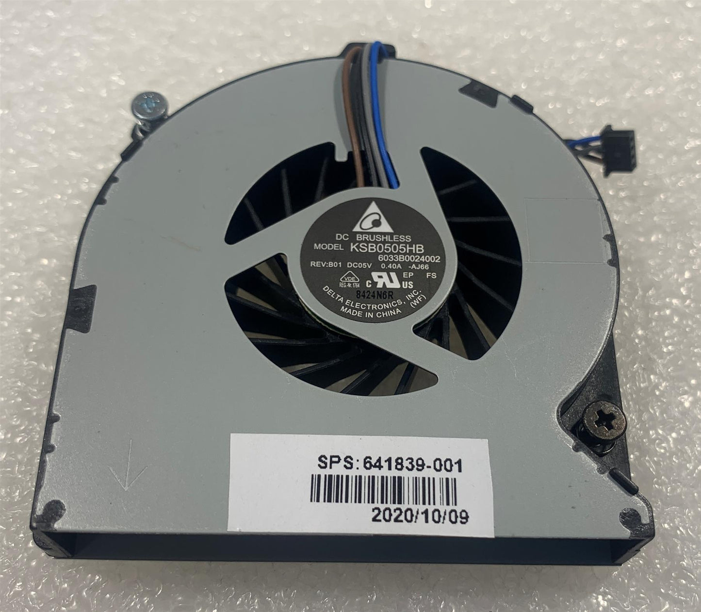 A111 A102 - 641839-001 HP ProBook 6460b 6465b 641839-001 - HP ProBook 6460b 6465b 641839-001 KSB0505HB CPU Processor Fan Cooler Cooling