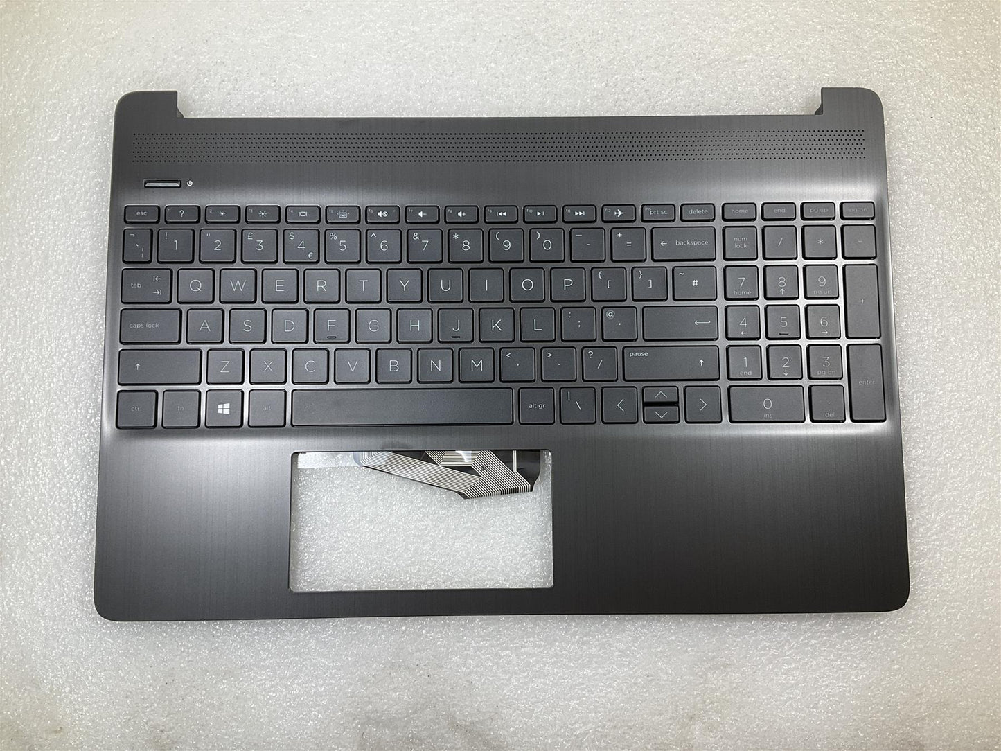HP 15-DY 15T-DY 15S-FQ 15S-EQ L68123-031 L63577-031 UK English Palmrest Keyboard