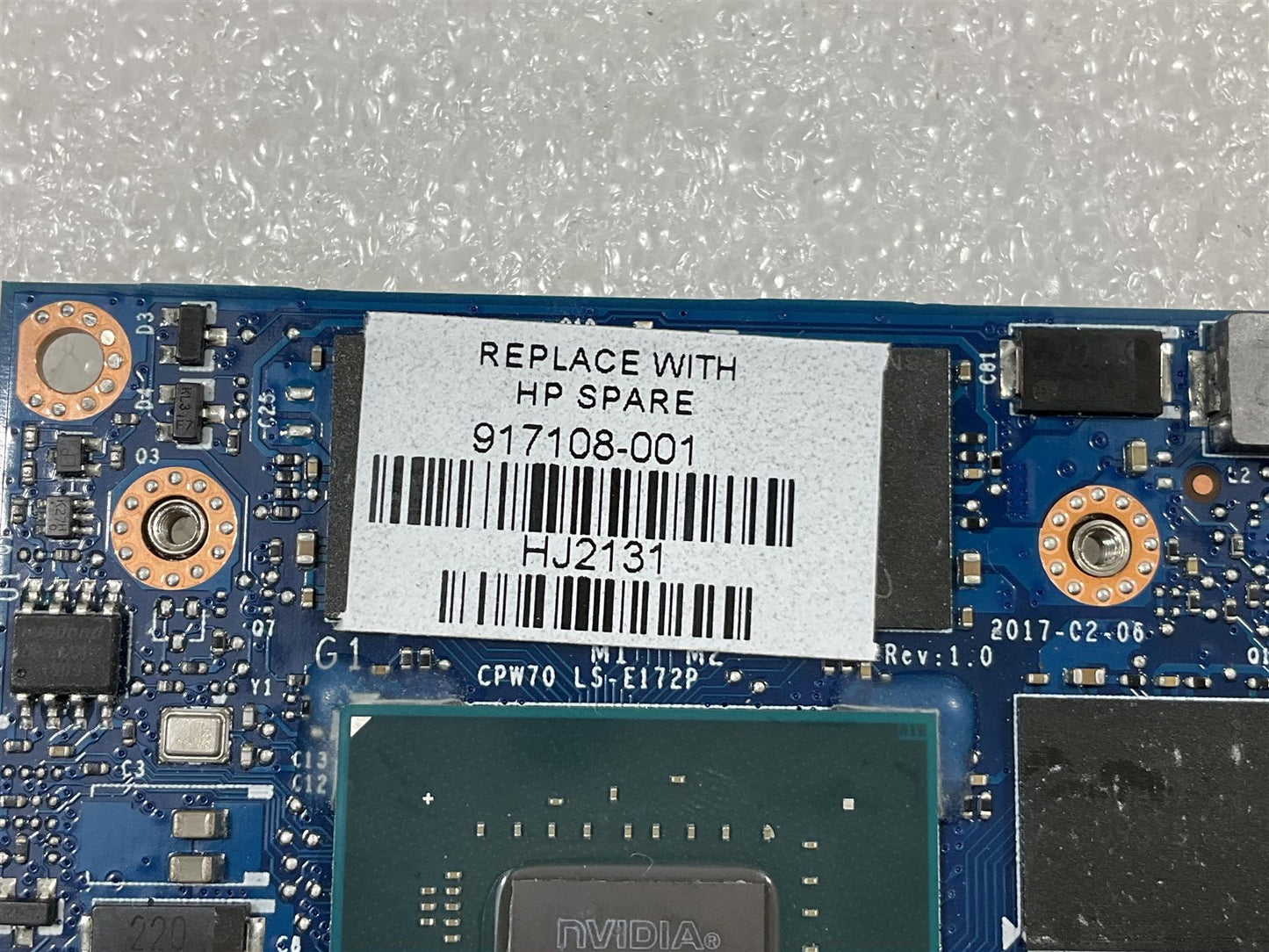 HP ZBook 17 G4 917108-001 NVIDIA Quadro M1200 4GB Graphics Card GPU N17P-Q1-A2
