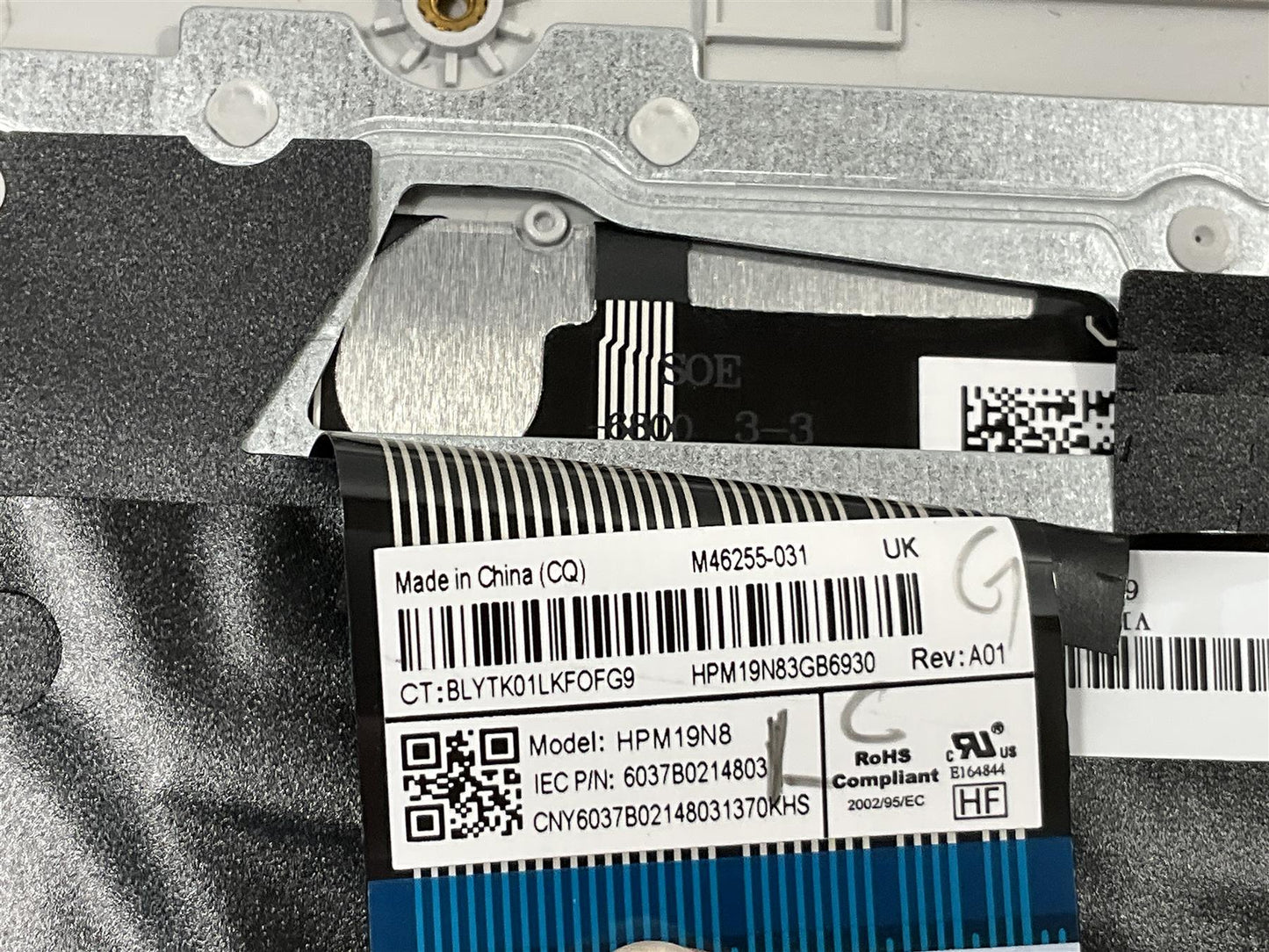 For HP Laptop 17-cp2003na 926L7EA 17-CN 17-CP M53082-031 M50458-031 UK English Palmrest Keyboard NEW