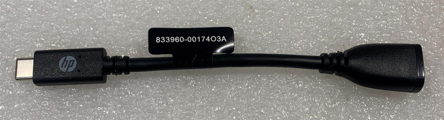 HP 914936-001 833960-001 HP USB C to USB A Dongle Adapter Genuine OTG Cable NEW