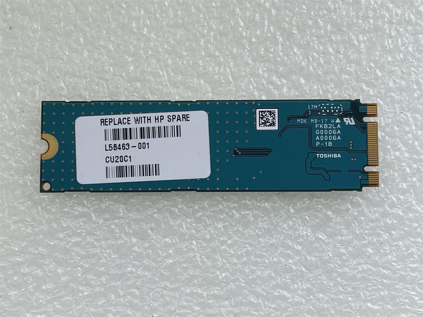 For HP L58463-001 KIOXIA KBG30ZMV128G 128GB M.2 NVMe 2280 Solid State Drive SSD