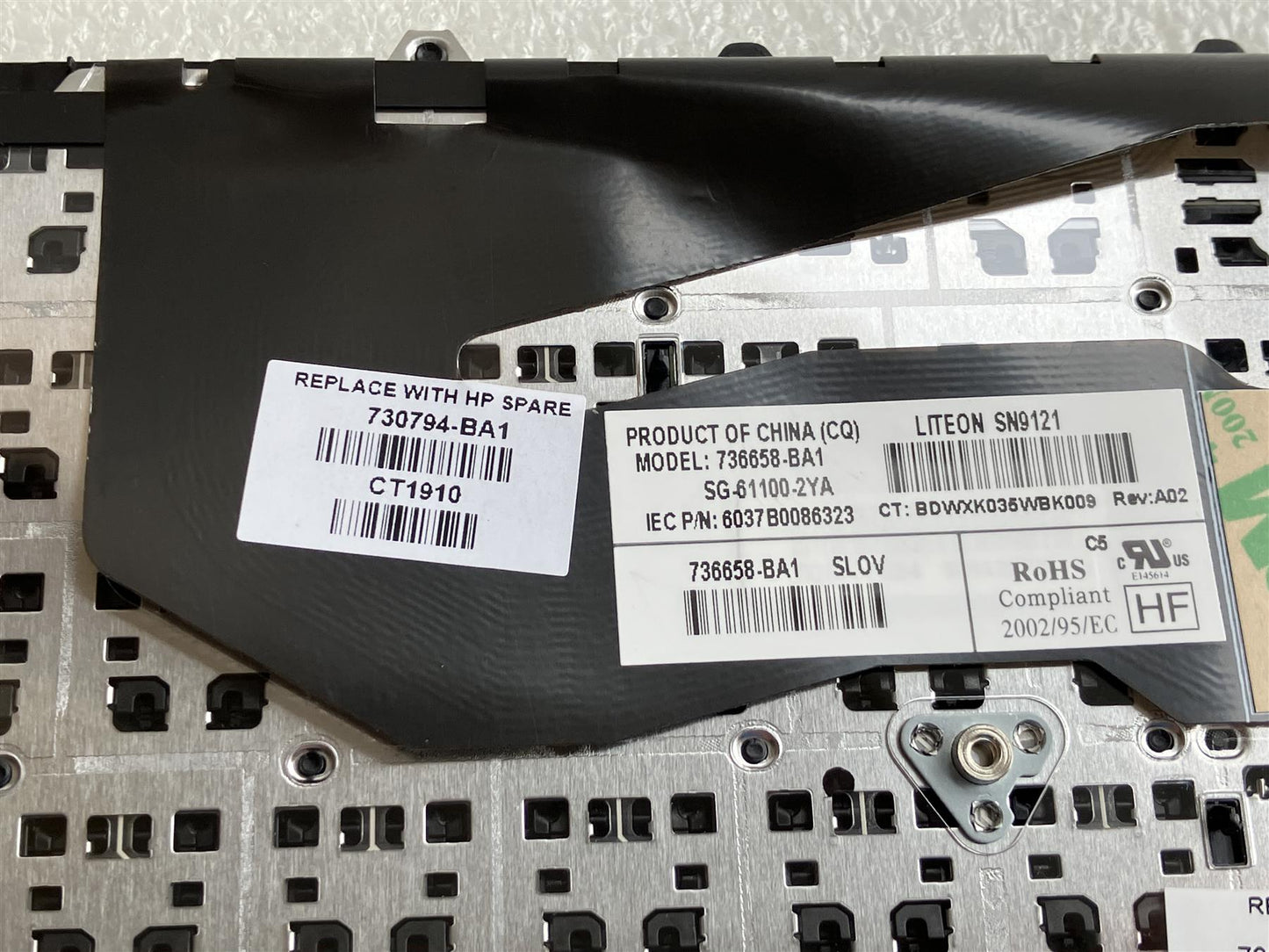 For HP ZBook 14 G2 15u G2 730794-BA1 Keyboard Slovenia Genuine Original NEW