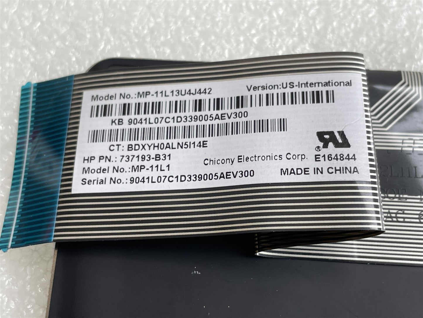 For HP Spectre 13 x2 Pro PC 742110-B31 Keyboard Int English Genuine NEW