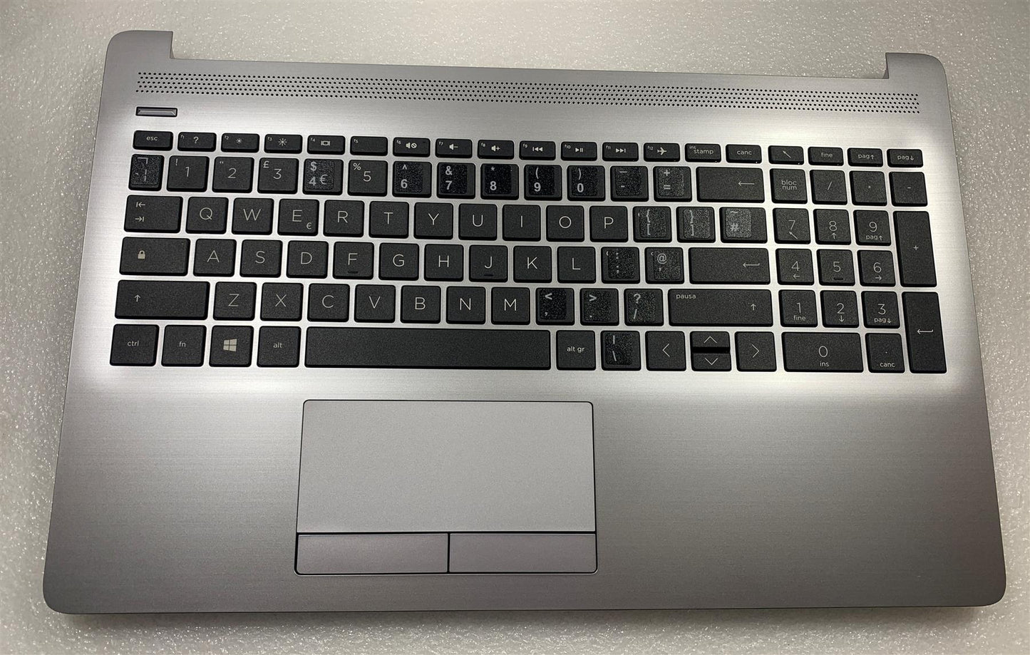 With Stickers - HP 250 G7 L50001-031 Palmrest UK English Keyboard With Stickers Label NEW