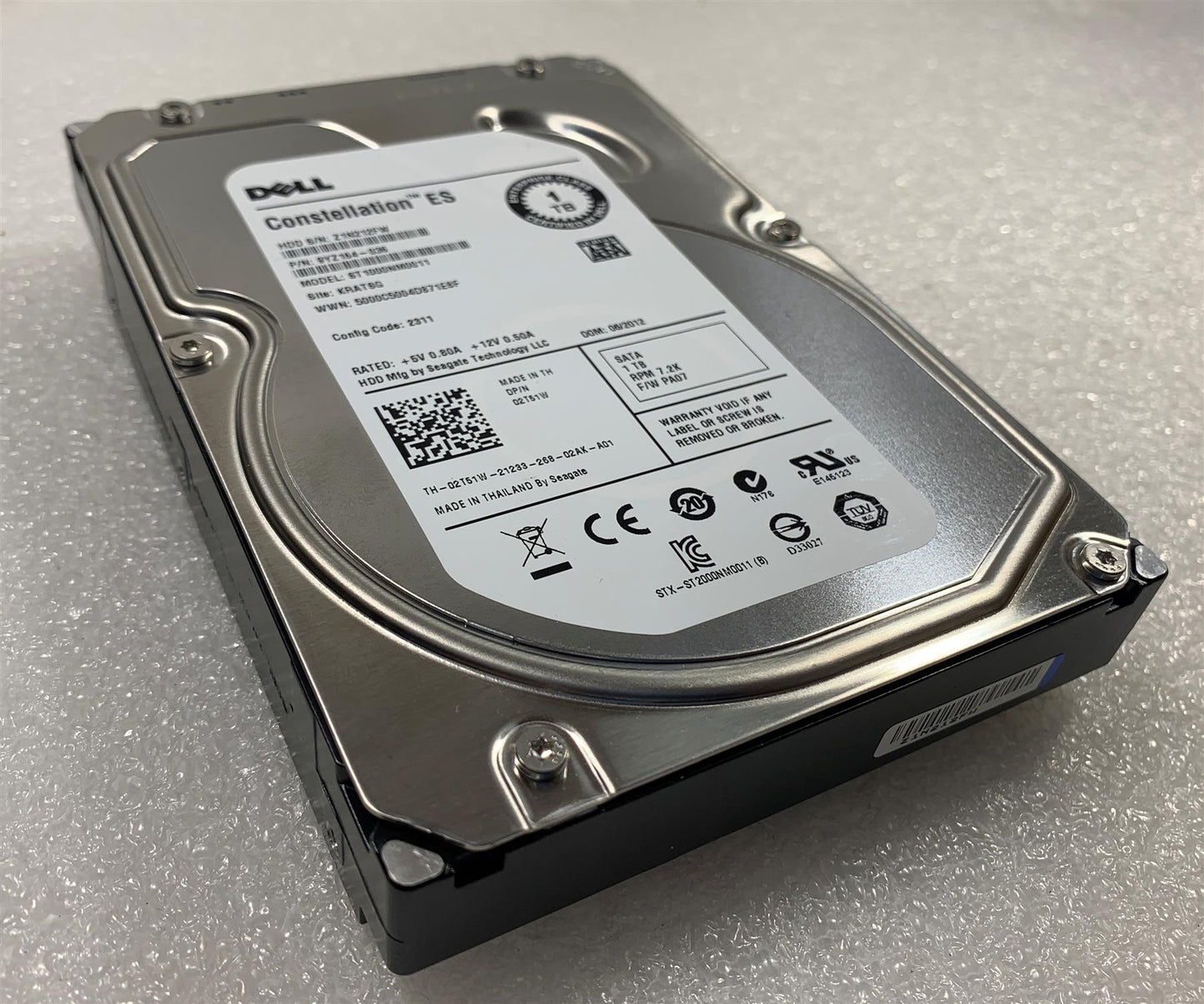 Seagate Consatellation ES ST1000NM0011 HDD Hard Disk Drive 1TB 1000GB SATA
