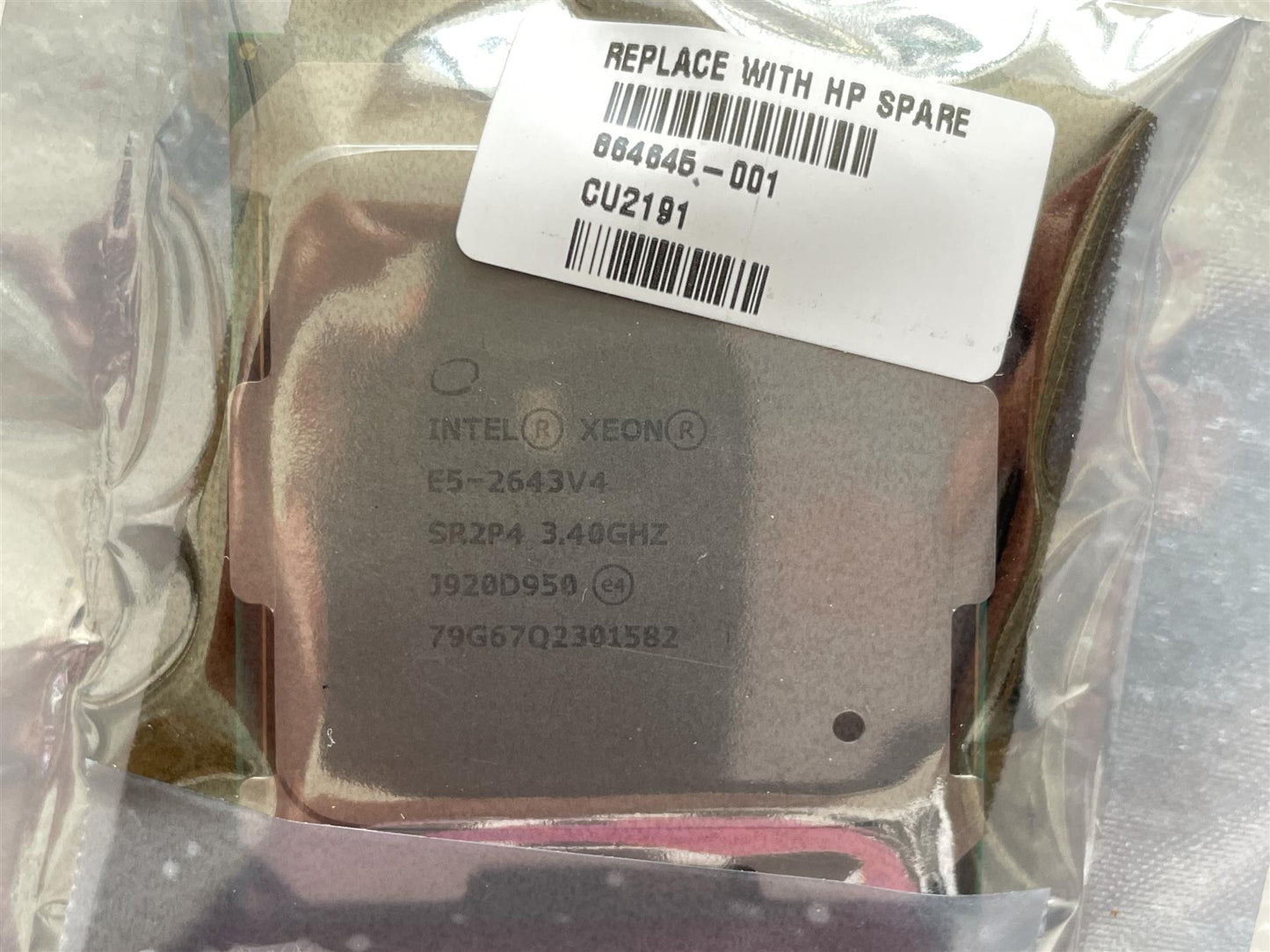 For Hp 864645-001 Intel Xeon Processor E5-2643 V4 CPU SR2P4 340GHz LGA2011 New