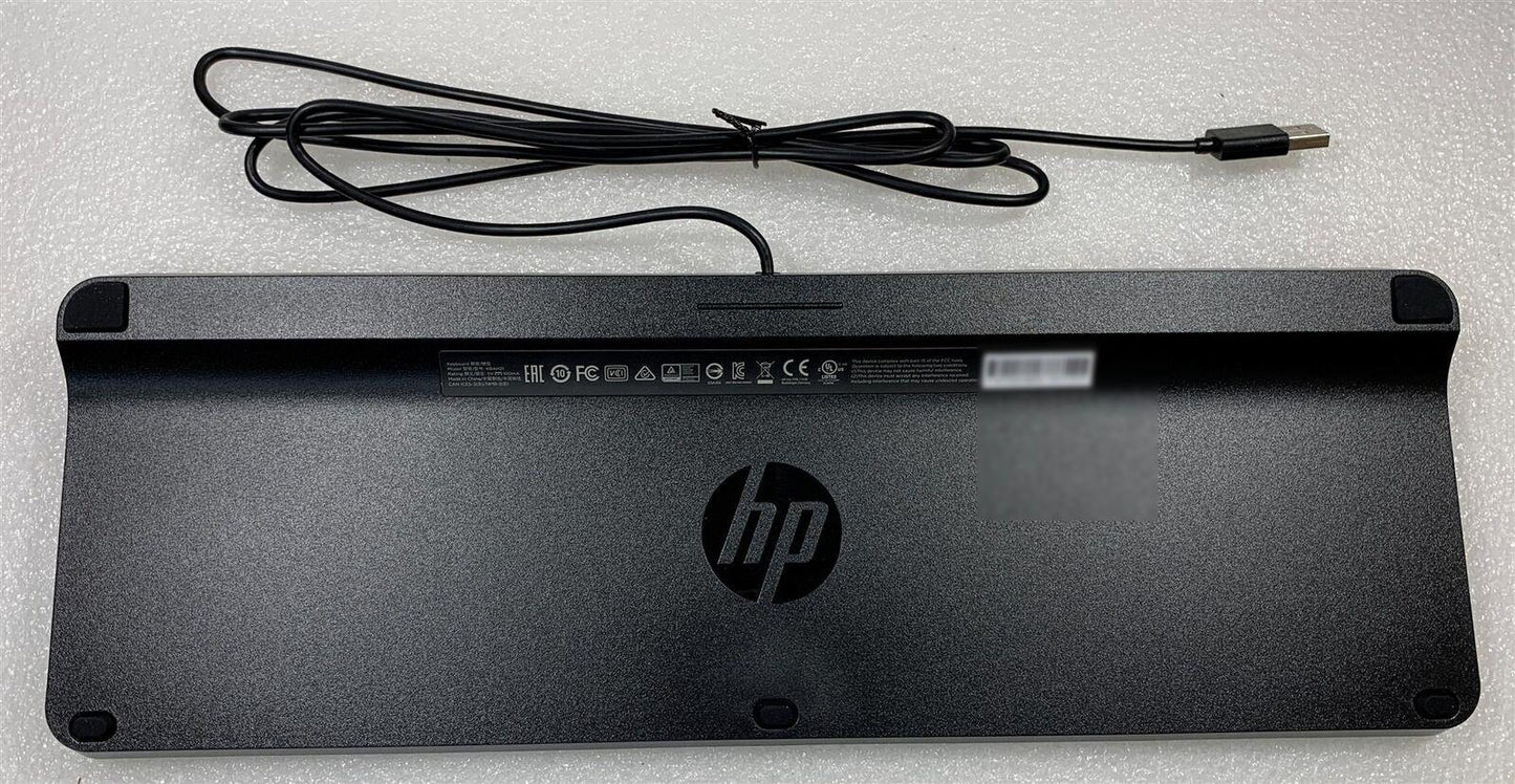 With Stickers - HP 850614-031 English UK Layout USB Wired Keyboard Genuine STICKER NEW