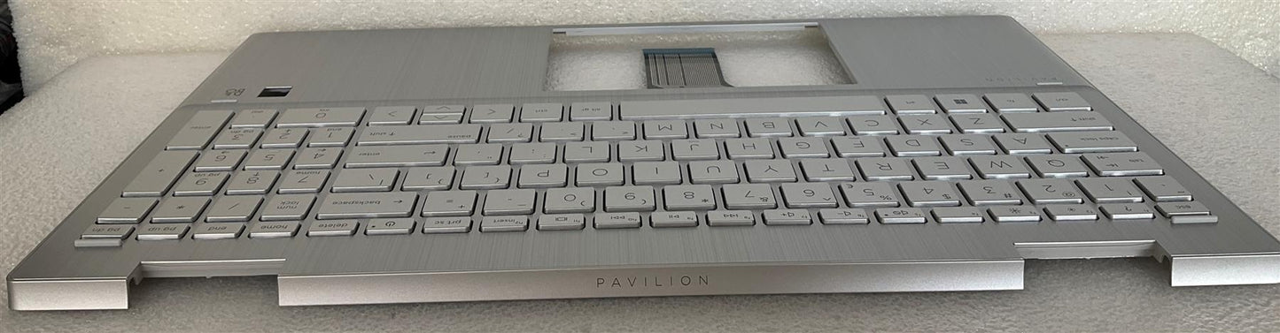 HP PAVILION X360 15-ER M48855-B31 M45128-B31 US int. English International also named dutch Keyboard Palmrest