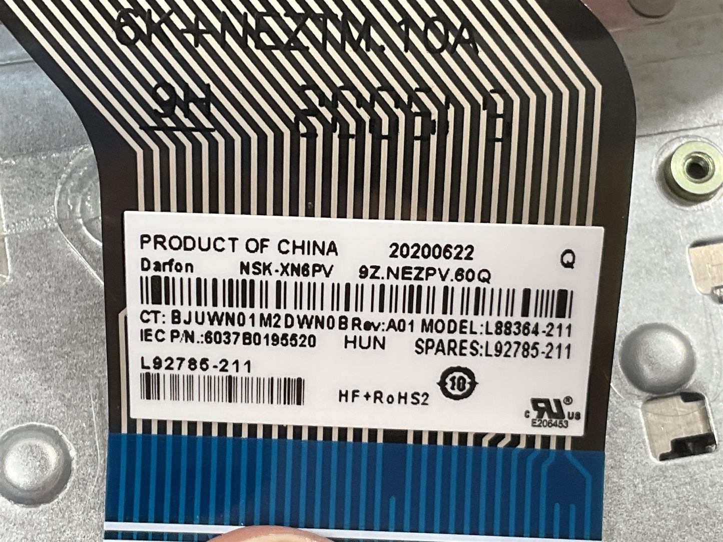 HP 17-BY 17T-BY 17-CA 17Z-CA M00403-211 L92785-211 Hungarian Palmrest Keyboard
