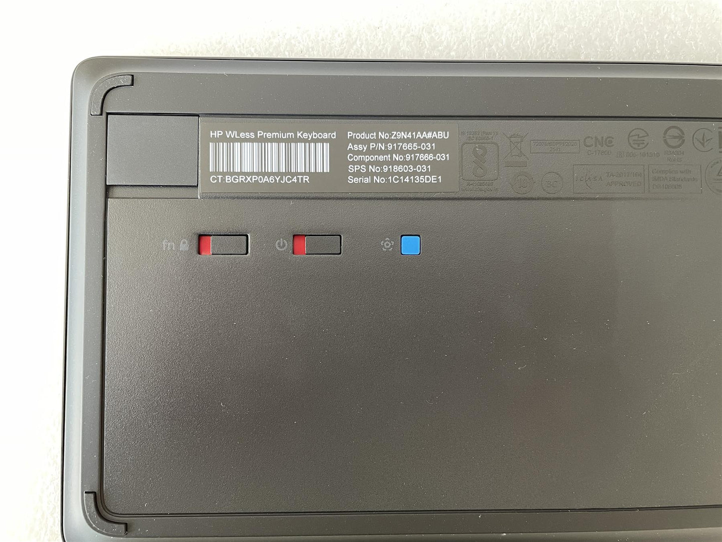 For Hp 917665-031 Z9N41AA#ABU USB Wireless Premium UK English Keyboard NEW