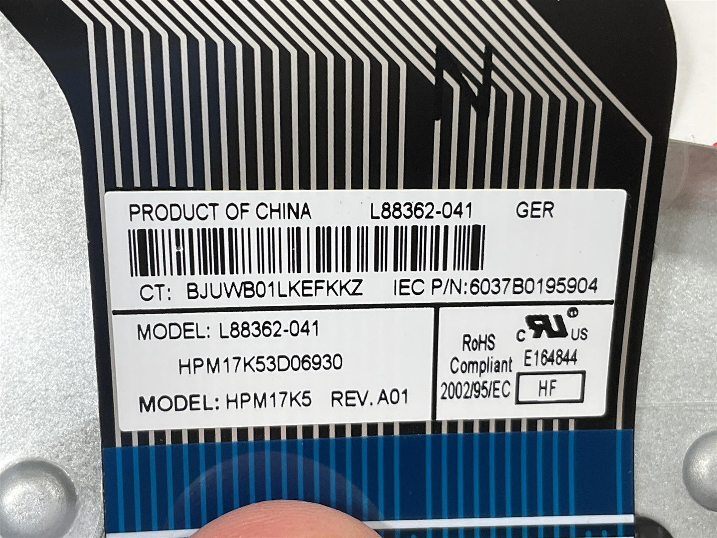 For HP 17 LAPTOP 17-BY M01206-041 L92790-041 German GR Palmrest Keyboard NEW