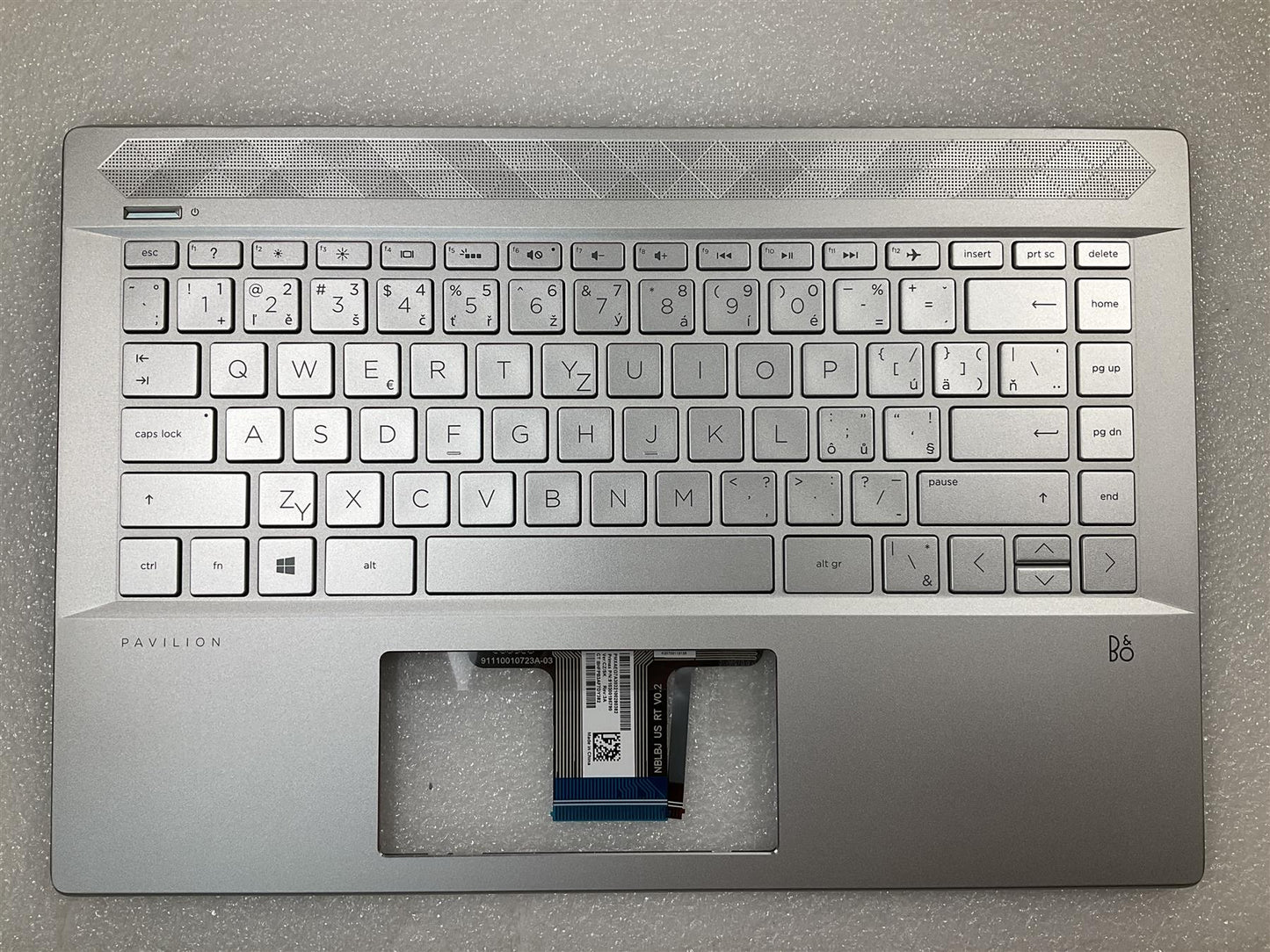 for HP Pavilion 14-CE L26428-FL1 L19195-FL1 Czech Slovakia Keyboard Palmrest NEW