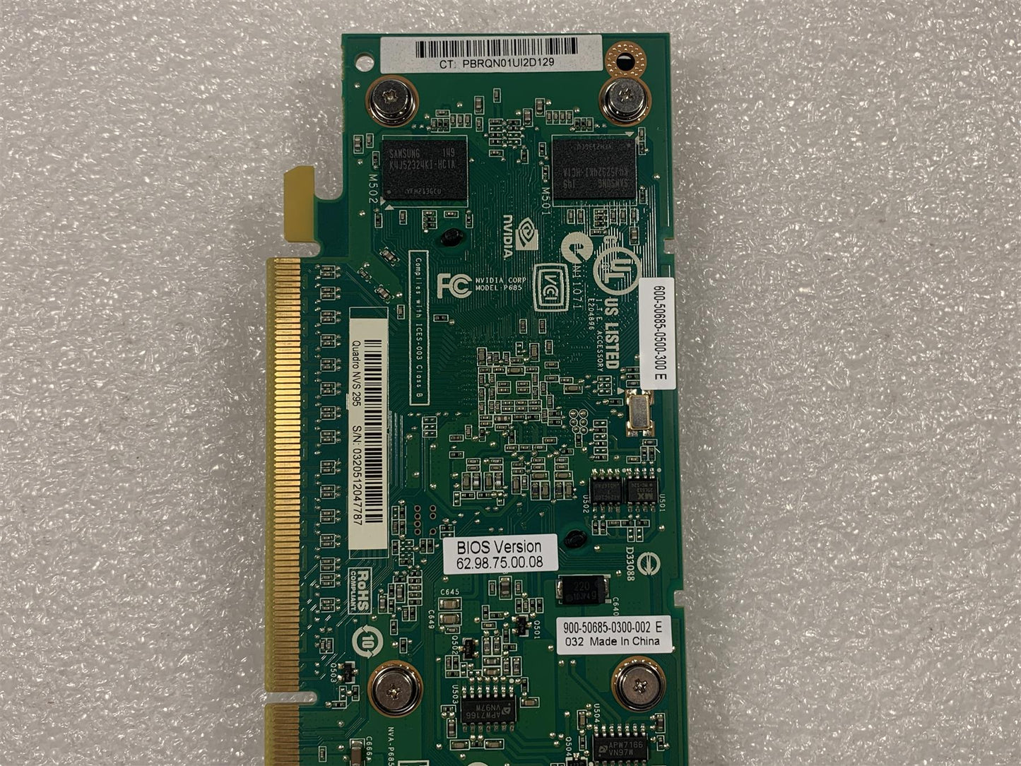 HP 508286-003 641462-001 NVIDIA Quadro NVS295 PCIe x16 Graphics Card GPU NEW