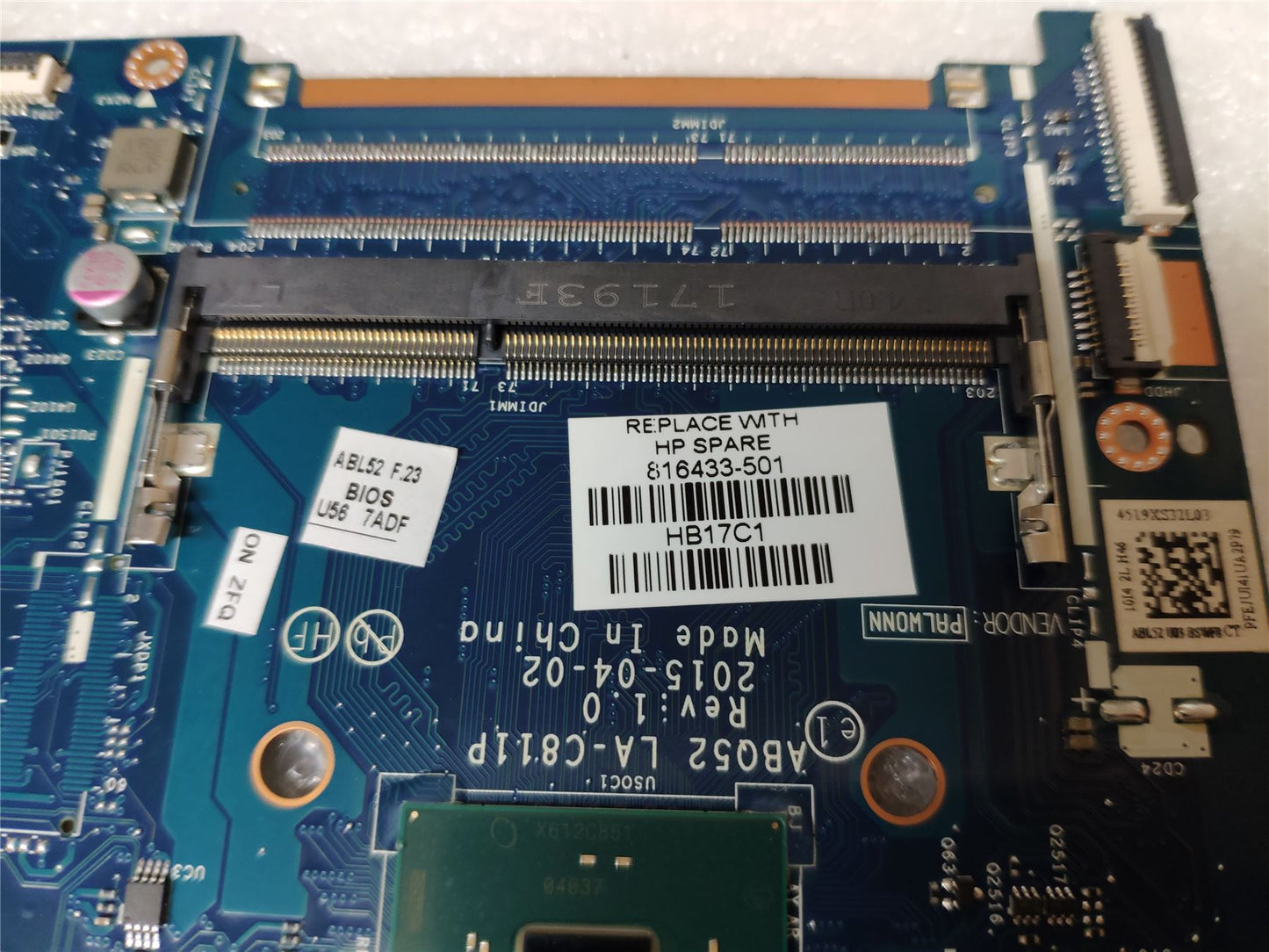 HP 250 G4 MotherBoard Mainboard 816433-501 817990-501 816433 001 ( sending 816434-001 816434-601 ) 501 601 NEW