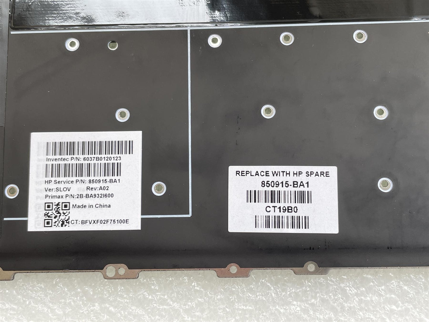 For HP EliteBook Folio G1 850915-BA1 Keyboard Slovenia Genuine Original NEW