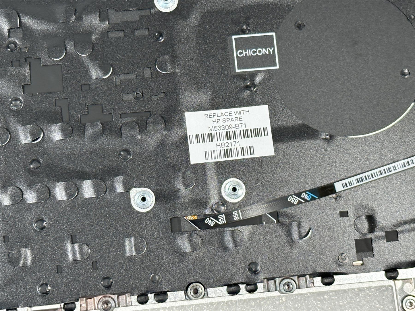 For HP EliteBook 855 G8 M53309-B71 Swedish Palmrest Keyboard Top Cover - READ DESC