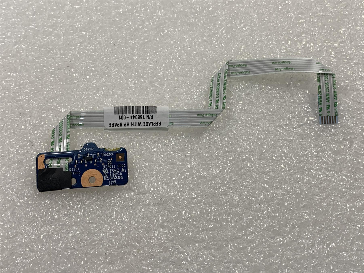 HP 350 355 G1 G2 Notebook PC 758044-001 Power Button PCB Board Ribbon Cable NEW