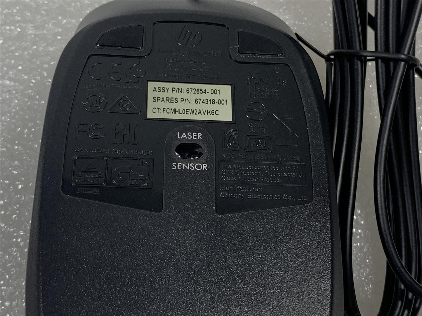 HP 942140-001 672654-001 674318-001 USB Wired Laser Mouse Genuine Original NEW