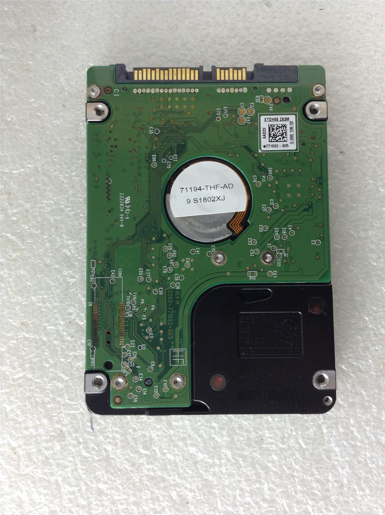Hard Disk Drive HDD spares parts FAULTY WESTERN DIGITAL 500GB WD5000BPVT-35HXZT1