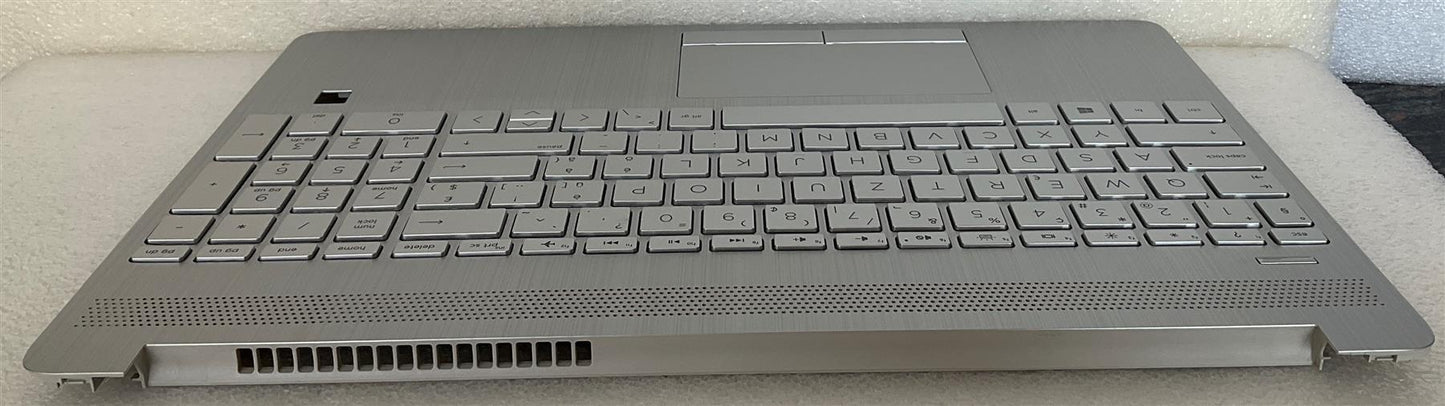 HP 15-DW HP 15-GW 15S-DU L53740-BG1 L52154 SWISS Switzerland Keyboard Palmrest