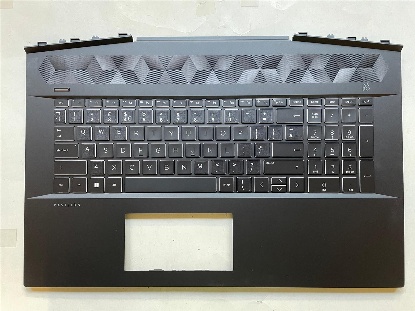 HP Pavilion Gaming 17-CD 17T-CD L61162-031 UK English Keyboard Palmrest Stickers