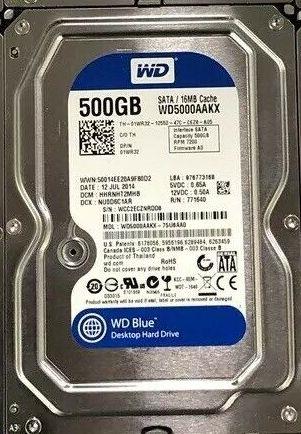HDD-WD5000AAKS-3.5-500GB WD WD5000AAKS WD5000AZLX WD5000AAKX WD5000AAKS  AAKS 500GB 500 GB 3.5 inch Hard Disk Disc Drive HDD