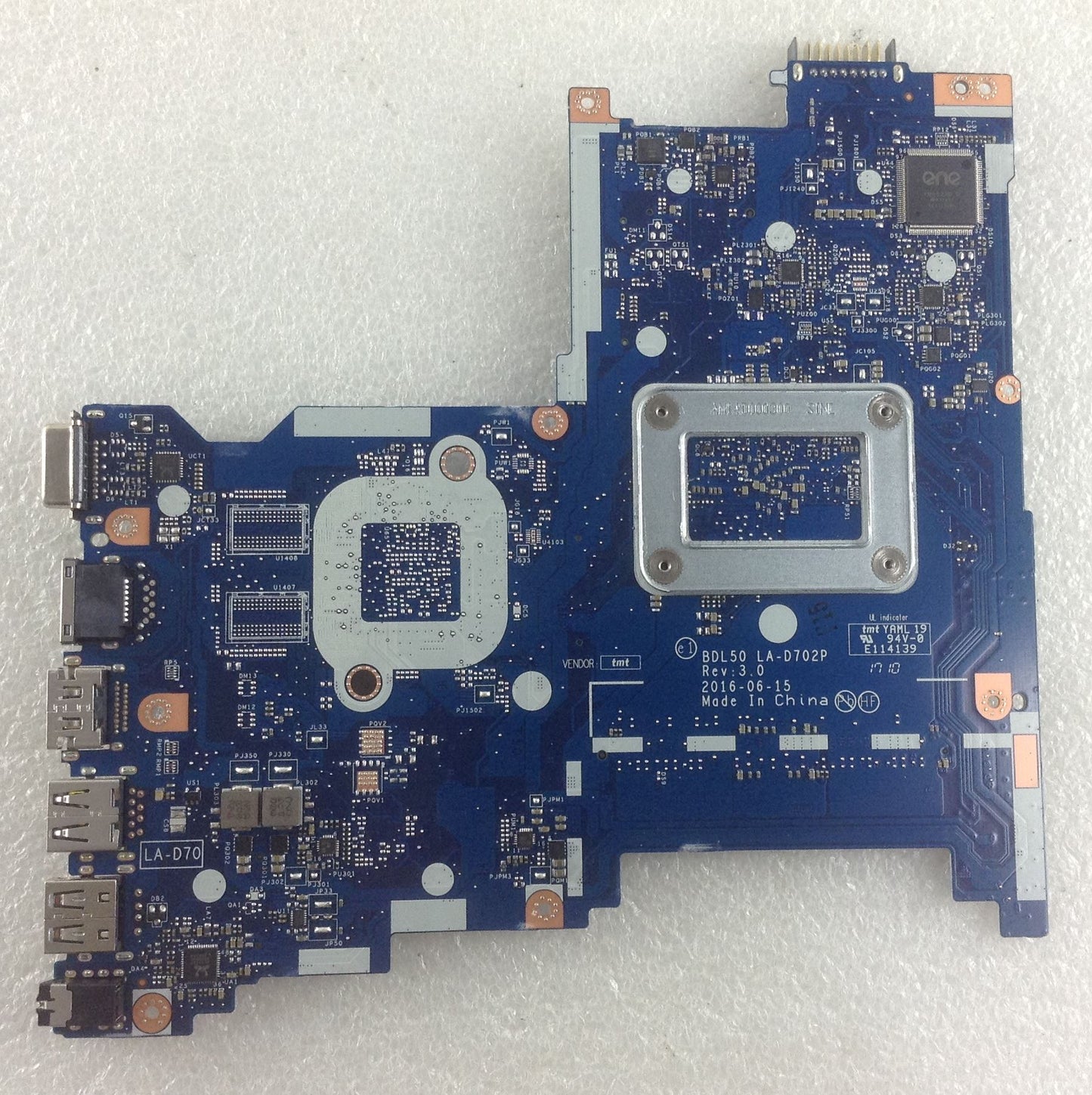 HP 250 G5 1TT39ES MOTHERBOARD Mainboard 858584-001 LA-D702P Intel N3710 1.60 GHz