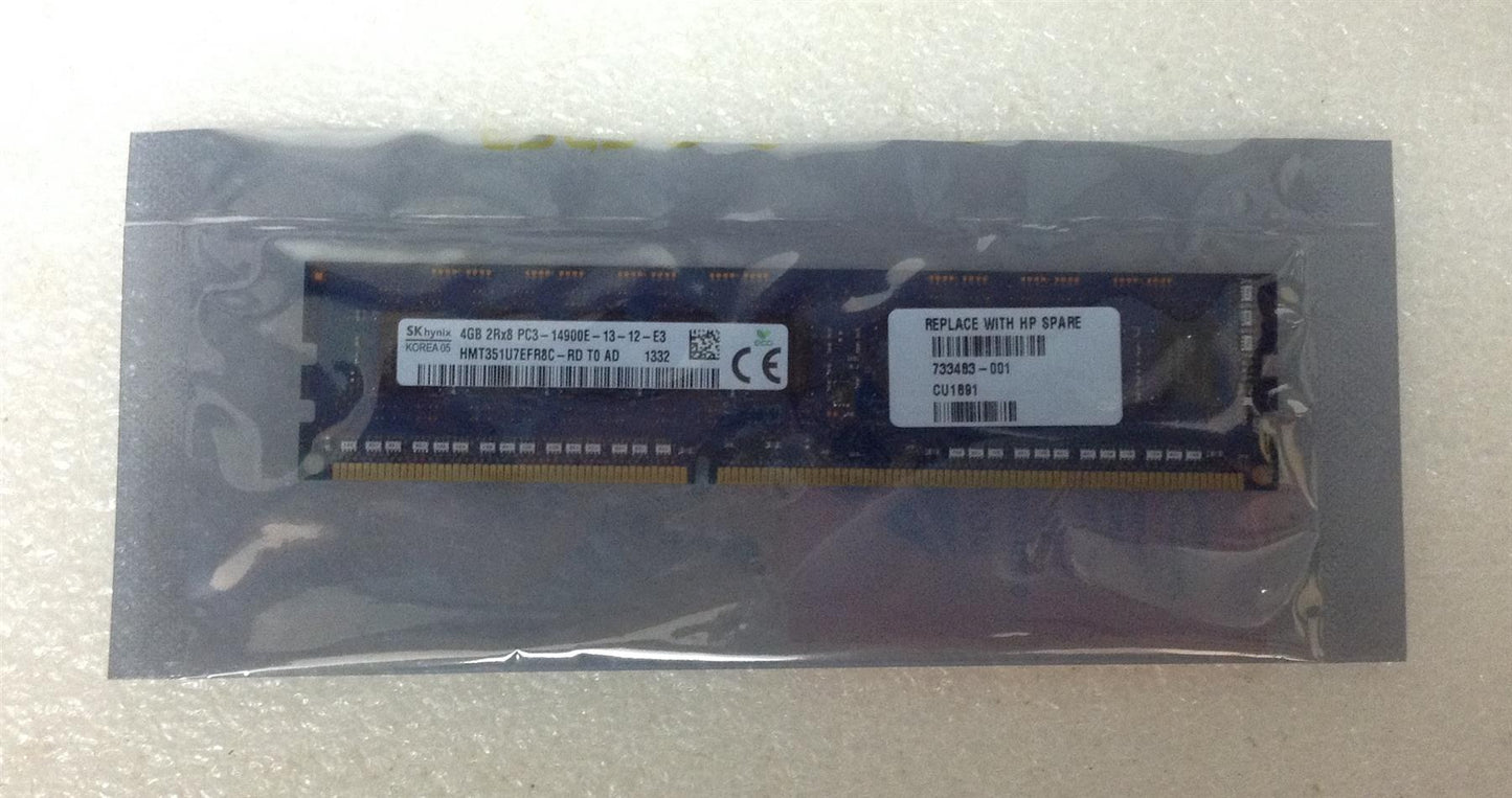 HP 733483-001 RAM 4GB 4 GB 1866 PC3-14900E Dual Memory ECC NEW