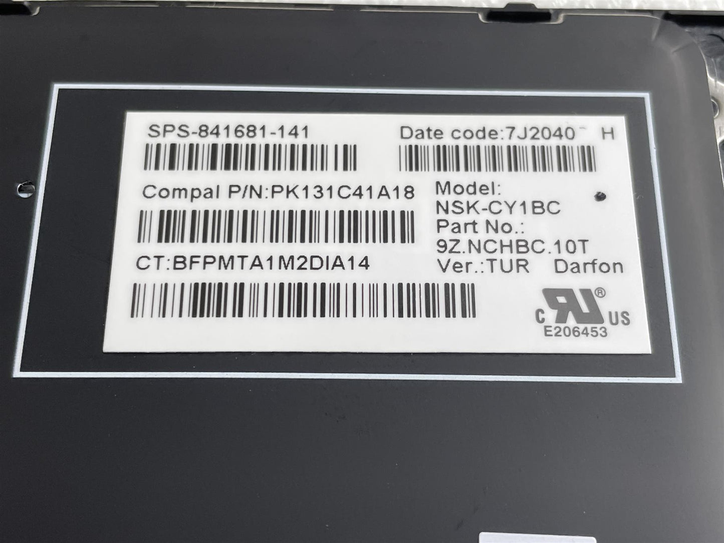 For HP ZBook Studio G3 841681-141 Keyboard Turkish Genuine Original NEW